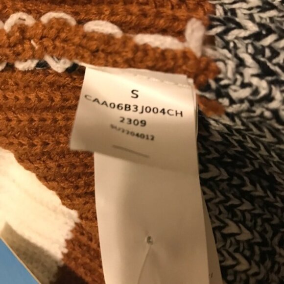 NWT Cupshe Women's Cardigan Sweater Knit Striped Sweater Long Sleeve Size Small - Picture 7 of 11